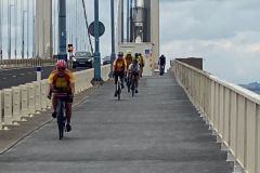 Severn Bridge with the wind behind us
